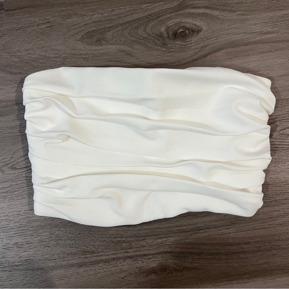 Zara White Tube Top